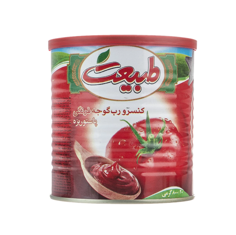کنسرو رب گوجه فرنگی طبیعت مقدار 800 گرم